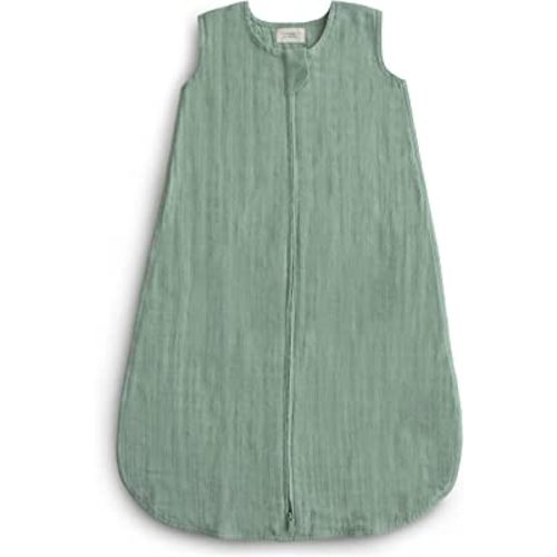 mushie Baby Wearable Blanket | 100% Organic Cotton Muslin | Sleeping Bag for Infants (Roman Green)