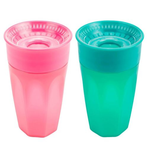 Dr. Brown's Milestones Cheers 360 Training Cup - Blue/aqua - 10oz/2pk