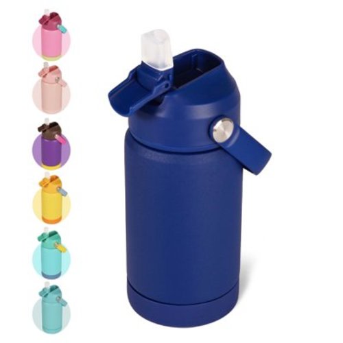 Hawsaiy 12oz Kids Insulated Water Bottle with Straw Lid,Leak-Proof Stainless Steel BPA-Free for School Boys and Girls