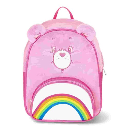 Care Bears Cheering & Caring Rainbow Women's Plush Mini Backpack, Pink