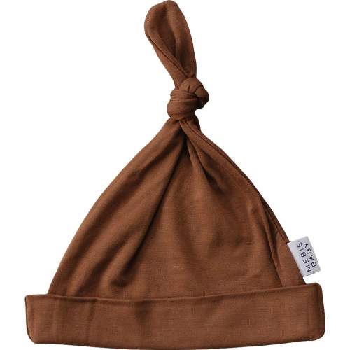 Rust Bamboo Newborn Knot Hat - milk & baby – Milk & Baby