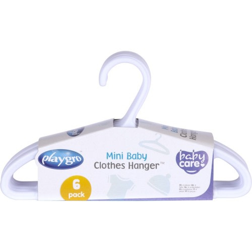 Playgro Mini Clothes Hanger 6 Pack - White