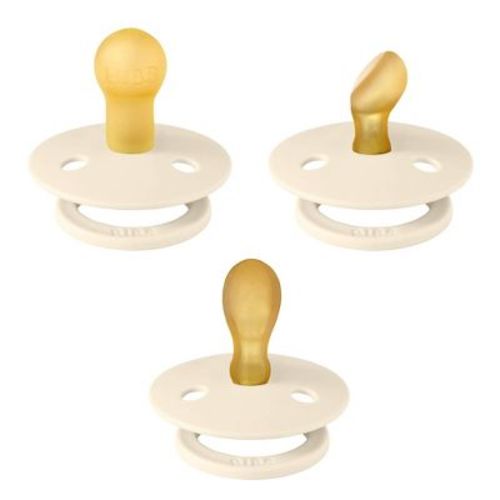 Bibs Try-it Colour Latex Pacifier - 3pk