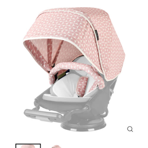 Stroller Canopy in Mosaic Blush