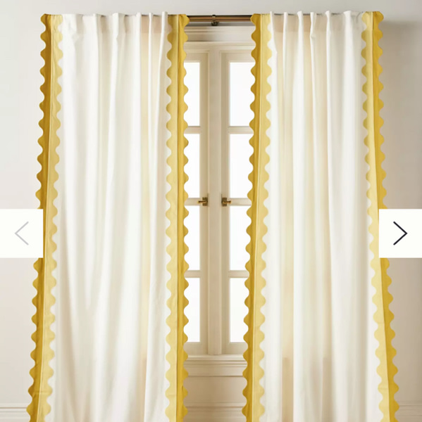 Maeve Scalloped Cotton Curtain