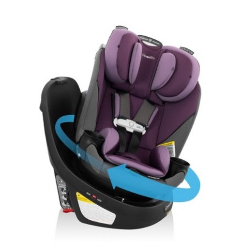 Evenflo Gold Revolve 360 Slim 2-in-1 Rotating Convertible Car Seat - Amethyst Purple