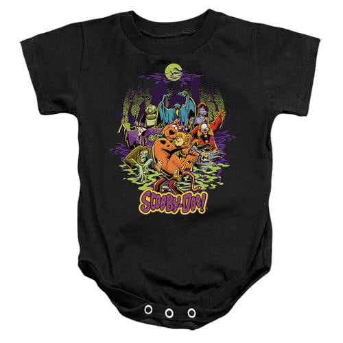 Popfunk Scooby-Doo and Shaggy Chased by Monsters Unisex Infant Snap Suit for Baby