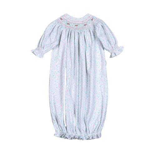MFL-519 MINI FLORAL HAND SMK PIMA GOWN