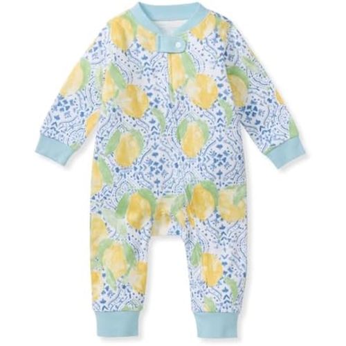 Burt's Bees Baby Girls' One-Piece Non-Slip Snug Fit Footed Pajamas