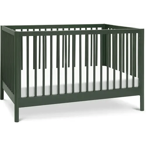 DaVinci Birdie 3-in-1 Convertible Crib, Forest Green, Easy Assemble, Greenguard Gold Certified