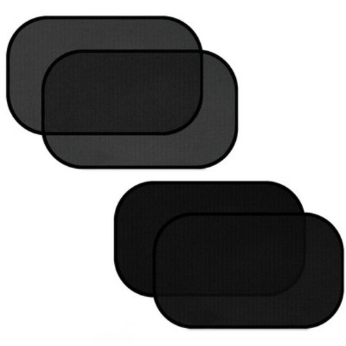 AstroAI Car Window Sun Shade 2 Pack Semi Transparent & 2 Pack Transparent Medium