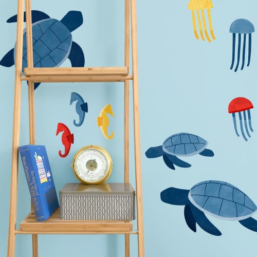 Sea Turtle Kit • Peel-and-Stick Wall Decals