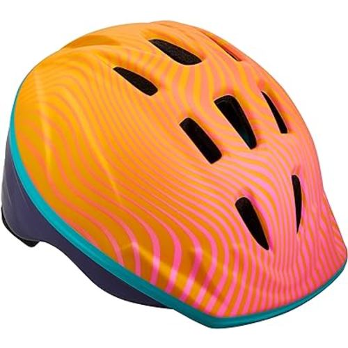 Schwinn Classic Toddler and Baby Bike Helmet for Boys Girls Age 0/1/2/3/4/5 Year Old, Suggested Fit 44-52 cm, Dial Fit Adjustment and Full Range Padding, Extended Lower Shell, Integrated visor