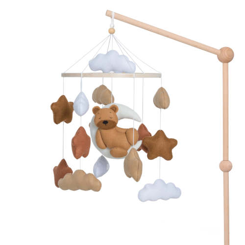 Sleepy Bear - Neutral - Baby Mobile – roomi and me