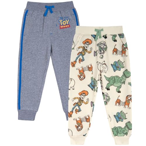 Disney Mickey Mouse Cars Lion King Toy Story 2 Pack Pants Infant to Big Kid Sizes (12 Months - 10-12)