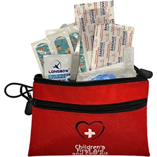 Small, Mini First Aid and CPR Kit. Large Variety of Bandages in Different Sizes to fit a Range of Injuries. Perfect for Diaper Bag, Backpack, Car, and More. Quick and Effective Care on The Go. (Mini)
