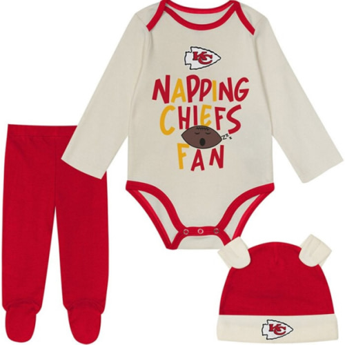 Kansas City Chiefs Infant Red Little Champ Top and Bottom Set - 133427594