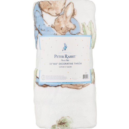 Peter Rabbit Decorative Fleece Throw Blanket, 50 x 60 in