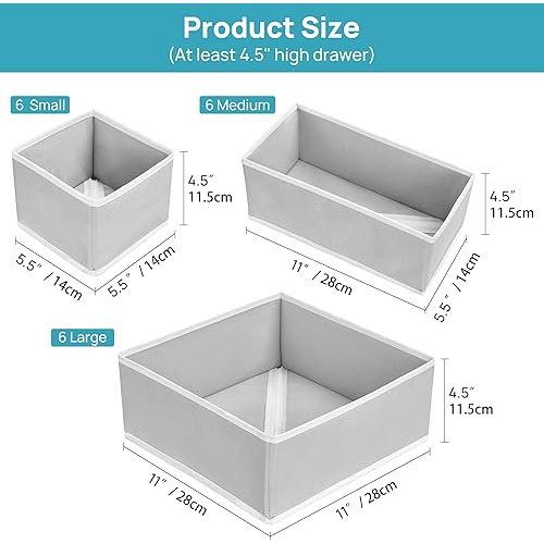 18 Pack Storage Organizers for Baby Clothes