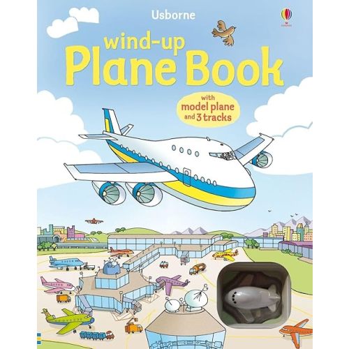 Wind-up Plane Book (Usborne Wind-up Books) Board book – February 27, 2023