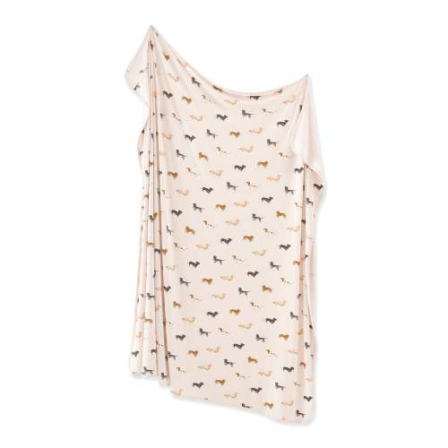 Swaddle Blanket in Dachshund