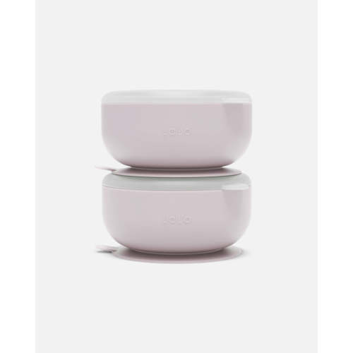 Suction Bowl + Lid - Lavender / 2 Pack