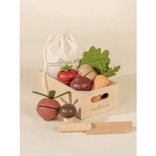 Wooden Vegetables Play Set