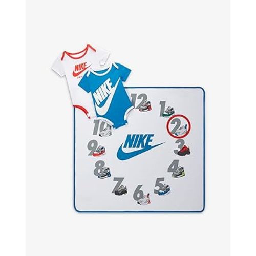 Nike Bodysuit Box Set (w/Blanket) Blue/Wht/Orange - Baby (0-12M) - NN0842-001