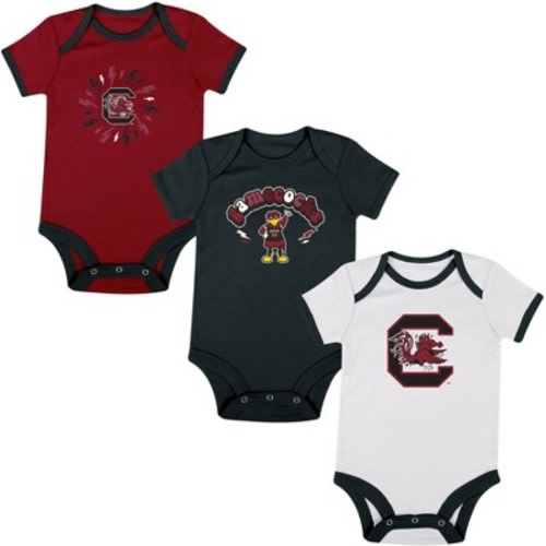 NCAA South Carolina Gamecocks Infant Boys' 3pk Bodysuit, Size: 6-9M