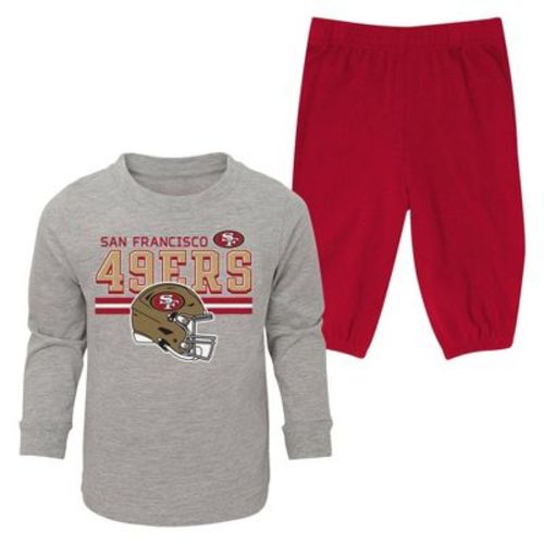 NFL San Francisco 49ers Boys' 2pk Pant and Long Sleeve T-Shirt Set