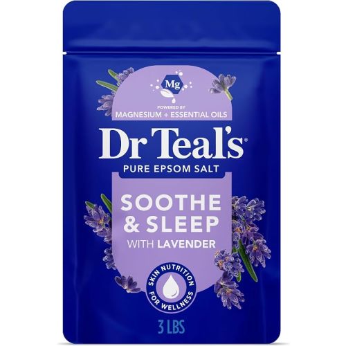 Dr Teal's Epsom Salt Soaking Solution, Soothe & Sleep, Lavender, 3lbs