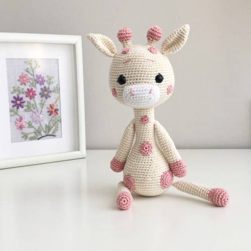 Crochet Giraffe, Crochet Animals, Crochet Doll For Sale, Newborn Gift, Custom Baby Gift, Crochet Giraffe, Girl Giraffe, mom birthday gift