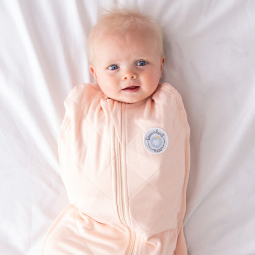 Bamboo Classic Swaddle (Non-weighted) , Peach - Dreamland Baby | Maisonette