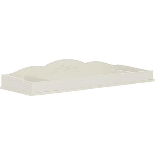 Evolur Aurora Change Tray|Lasting Quality|Intricate Ribbon Bow Scrollwork, Ivory Lace