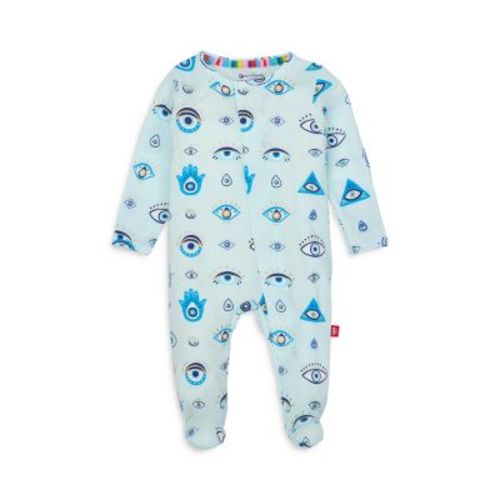 Unisex Eye Wish You Printed Footie One Piece - Baby