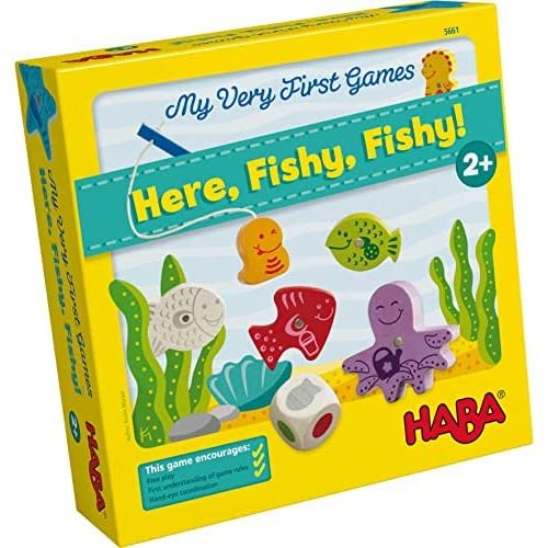 HABA My Very First Games - Here Fishy Fishy! Magnetic Fishing Game (Made in Germany)