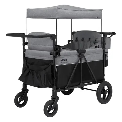 Jeep Wrangler Deluxe 4 Seater Stroller Wagon by Delta Children
