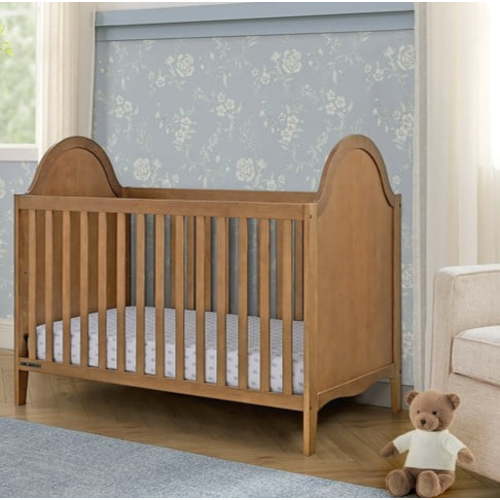 Delta Children Willa 4-in-1 Convertible Crib, Chestnut