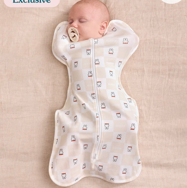 Swaddle Up™ 1.0 TOG Cotton Birch Miffy Checker