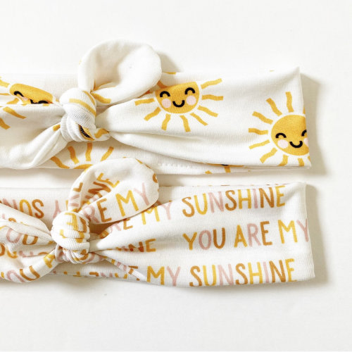 You Are My Sunshine • Top Knot Headband / Adjustable Headband / Head Wrap / Infant Headband / Top Knot / Baby Style / Adult Headband