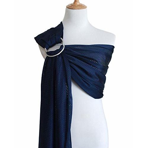 Vlokup Baby Water Ring Sling Carrier | Lightweight Breathable Mesh Baby Wrap for Infant, Newborn, Kids and Toddlers | Perfect for Summer, Swimming, Pool, Beach | Great for Dad Too Blue