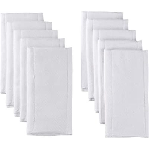 Gerber Unisex Baby Boys Girls Birdseye Prefold Cloth Diapers Multipack White Premium 6-Ply (Pack of 10)