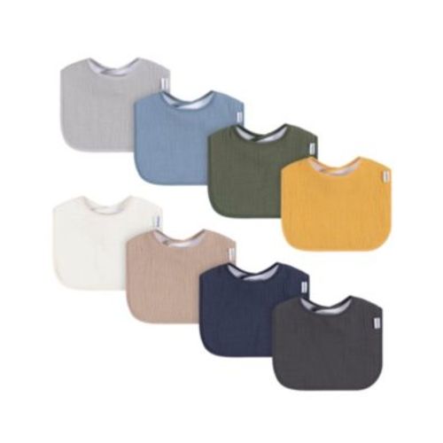 Baby Muslin 8 Pack Drooling Bibs