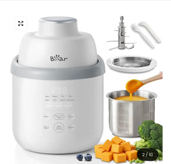 Bear NutriEase Stainless Steel All Stage Baby Food Maker – BEARFORBABY