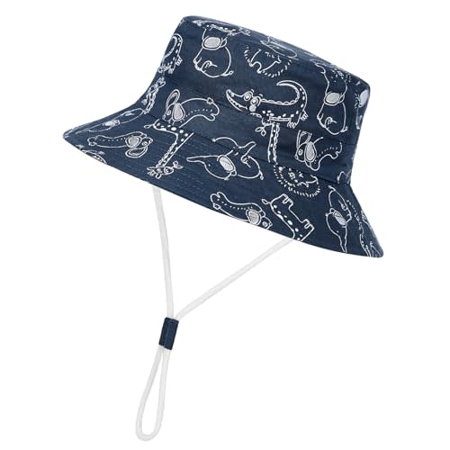 Durio UPF 50+ Beach Baby Sun Hat Sun Protection Cute Wide Brim Summer Baby Boy Bucket Hats Toddler Sun Hats for Girl