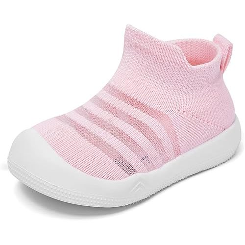 Eashi Baby Boy Girl Non-Skid Indoor Infant Walking Shoes Breathable Warm Elastic Sock Shoes with Memory Sole Protect Toes Outdoor Sneakers