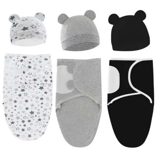 USIONE Baby Swaddle Sleep Sacks with Zipper - 3-Pack Swaddles for Newborns 0-3 Months, Infant, Baby Girls, Boys, Soft & Durable Newborn Sleep Sack, Easy Diaper Change Swaddling Blanket