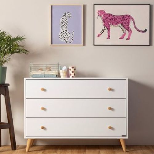 Austin 3-Drawer Dresser white/natural