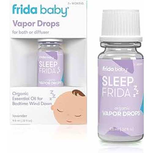 Frida Baby Natural Sleep Vapor Bath Drops, Lavender Essential Oil Bath Drops for Bedtime, Relaxing & Calming Aromatherapy Oil for Better Sleep