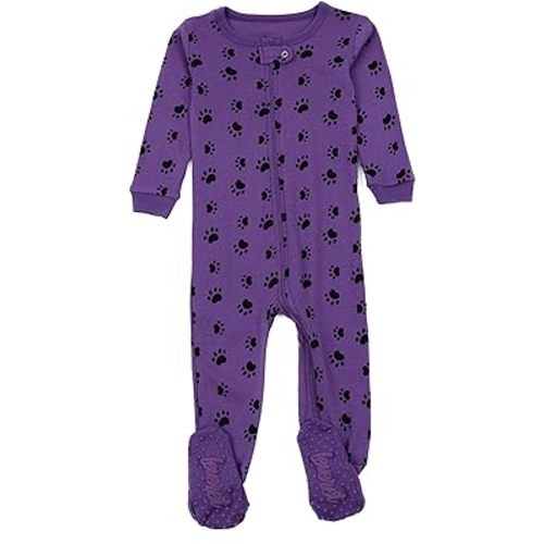Leveret Kids Pajamas Baby Boys Girls Footed Pajamas Sleeper 100% Cotton (Size 6-12 Months-5 Toddler)